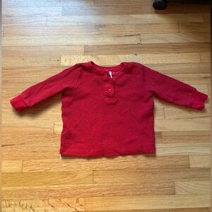 Hanna Andersson Red Kids Long Sleeve Shirt